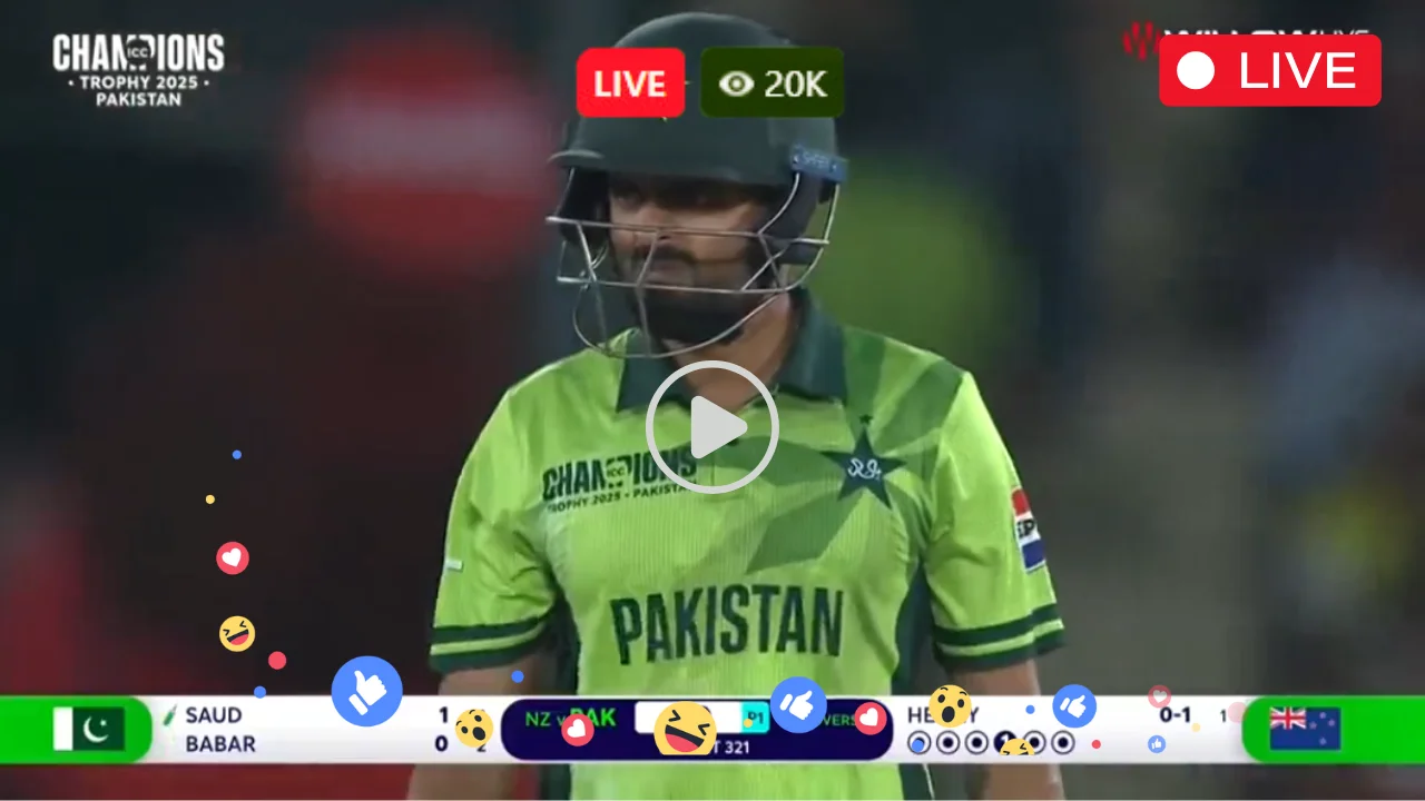 PAK vs NZ Live ODI Match Today Free, CT 2025 1st Match Live Today Free – PAK vs NZ Live Match Online Today – ICC Champions Trophy 2025 Live – PTV Sports Live HD – Sky Sports Live – PAK vs NZ Live Match Today – Pakistan vs New Zealand Live Match Today Online