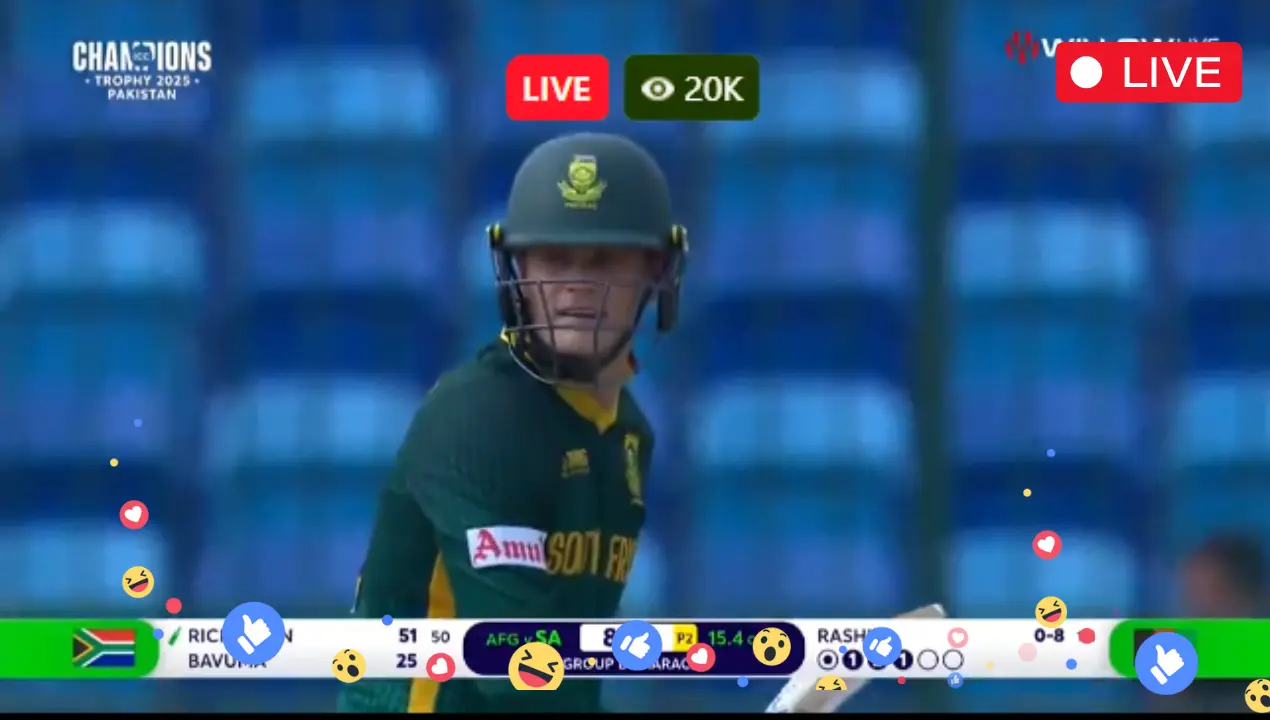 ICC Champions Trophy 2025 Live – AFG vs SA Live Streaming Free – Star Sports Live Match – Afghanistan vs South Africa, 3rd Match Live 3rd ODI Match Online