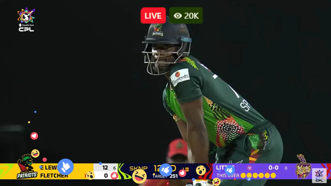 ABF vs  SKN Live Streaming Free – Star Sports Live Match – Antigua and Barbuda Falcons vs St Kitts and Nevis Patriots Live 11th CPL Match Today Online