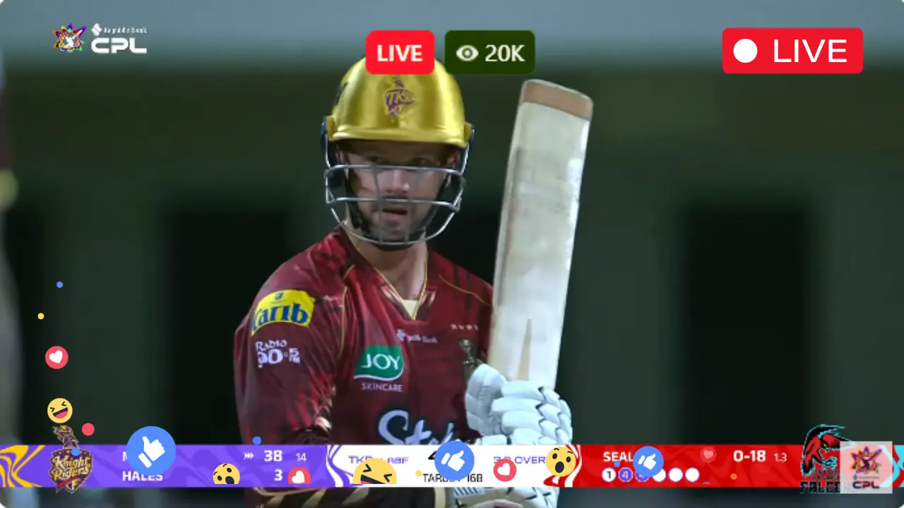 CPL 2025 Live – BR vs TKR Live Streaming Free – TNT Sports Live Match – Barbados Royals vs Trinbago Knight Riders, 28th T20 Match, Live Online