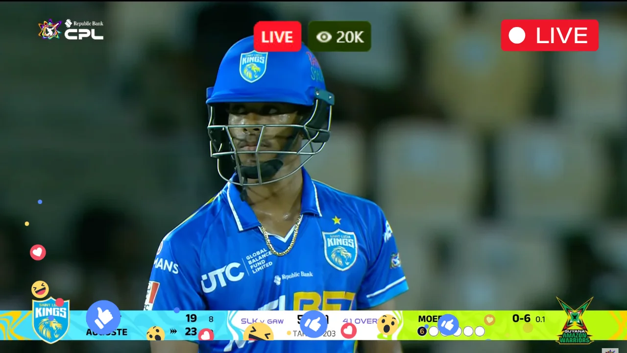 CPL 2025 Live – SLK vs GUY Live Streaming Free – TNT Sports Live Match – Saint Lucia Kings vs Guyana Amazon Warriors, Qualifier 1 T20 Match, Live Online